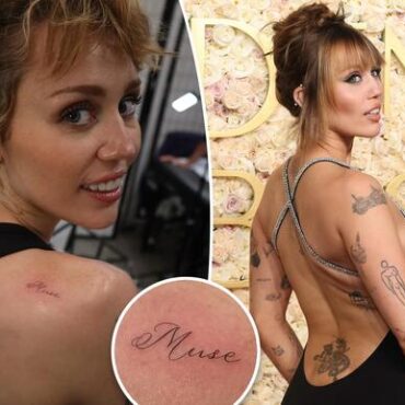 Miley cyrus new tattoo