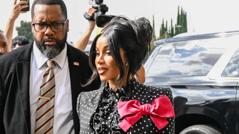 Cardi B throws pen at reporter over disrespectful question after being cleared of assault